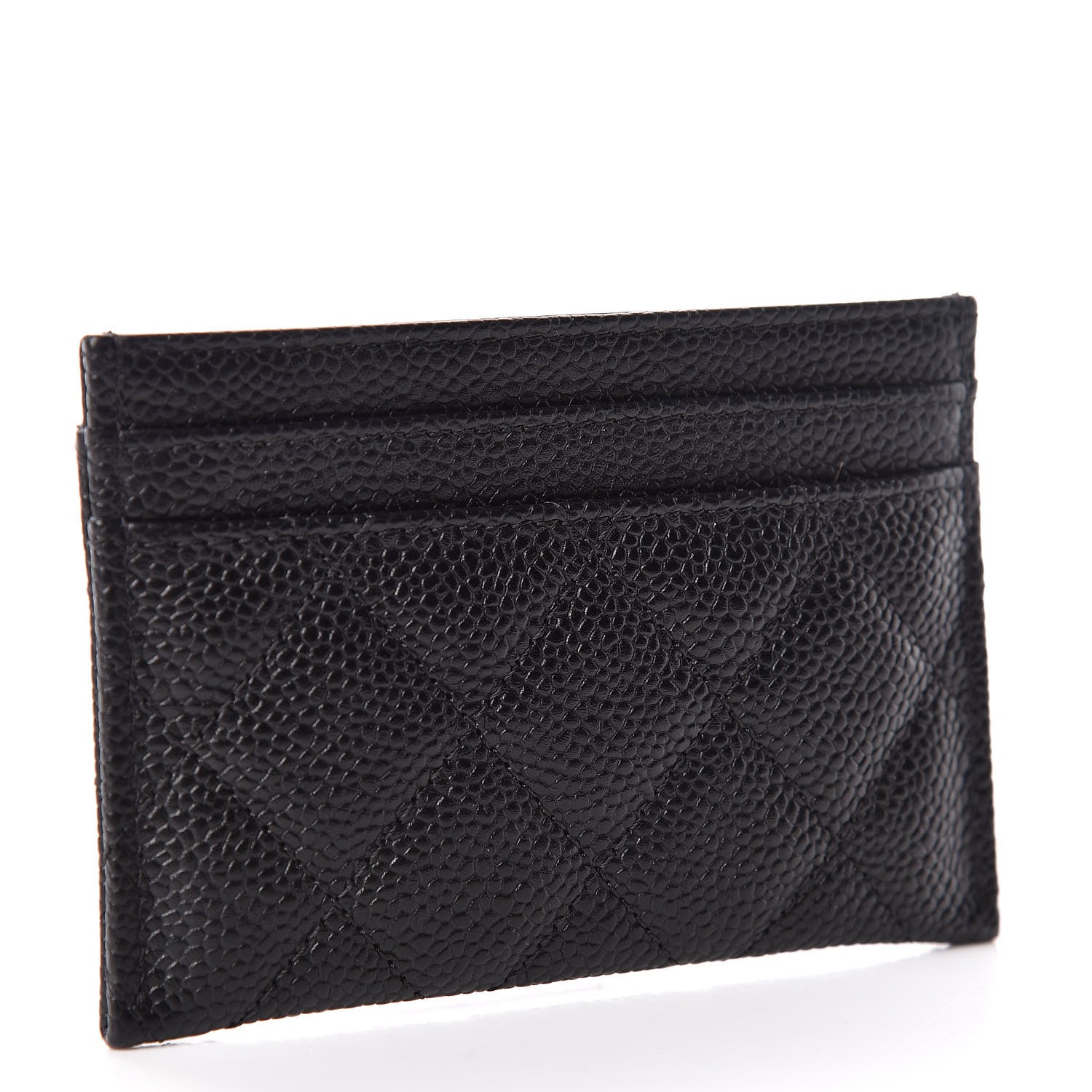 Chanel Caviar Quilted Filigree Card Holder Black 3 of 10