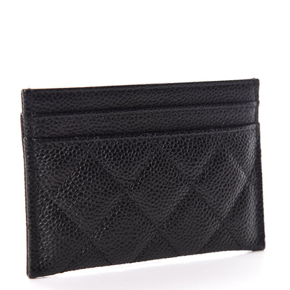 Chanel Caviar Quilted Filigree Card Holder Black 3 of 10