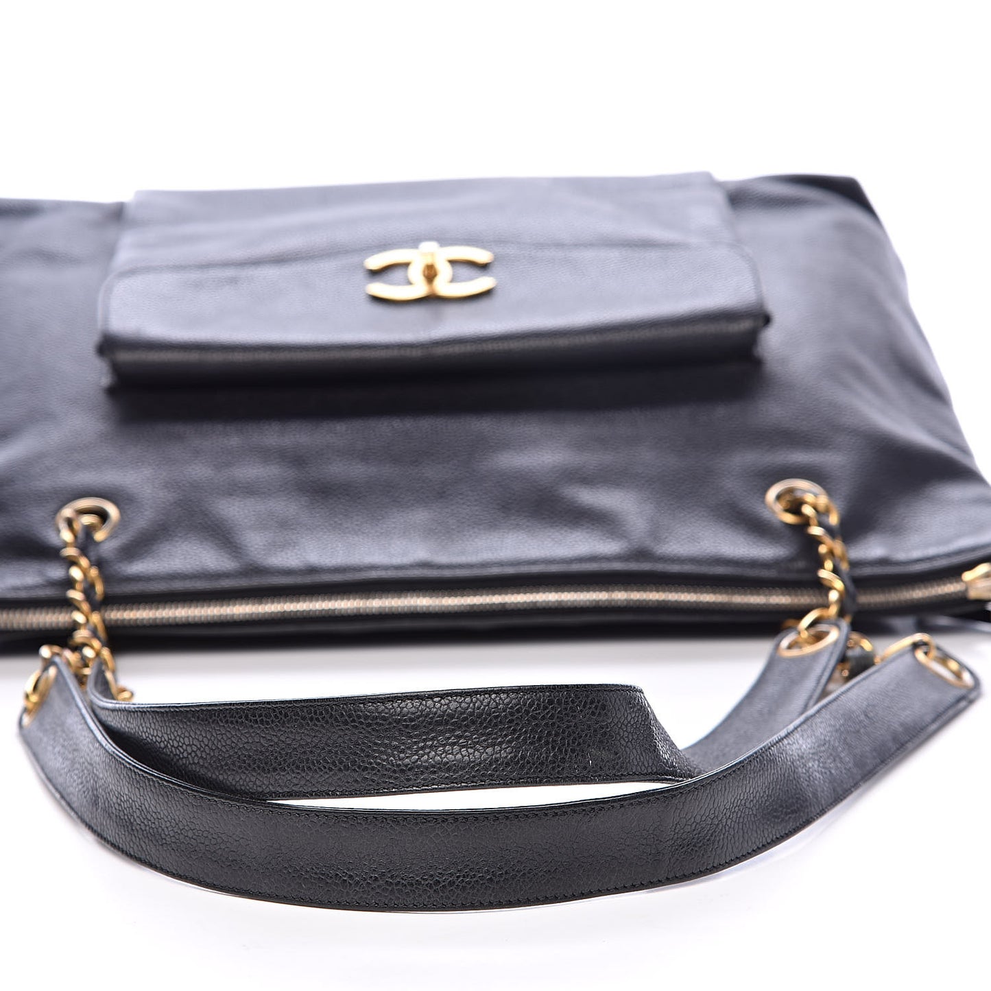 Caviar CC Shoulder Bag Black