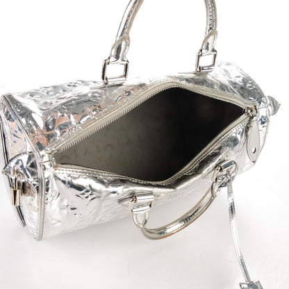 Louis Vuitton Monogram Miroir Speedy 30 Silver 5 of 16