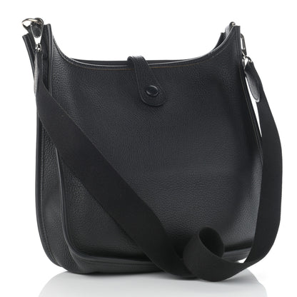Hermes Taurillon Clemence Evelyne PM Black 3 of 14