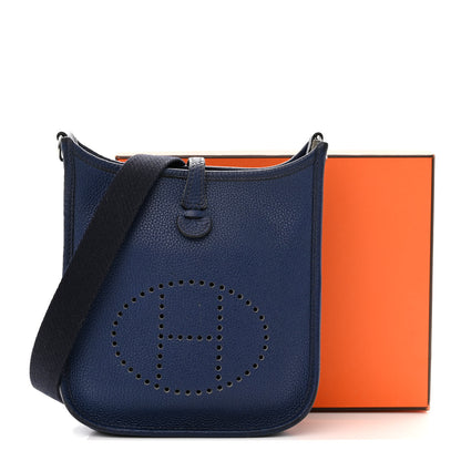 Hermes Taurillon Clemence Evelyne TPM Blue Saphir Blue Indigo 14 of 14