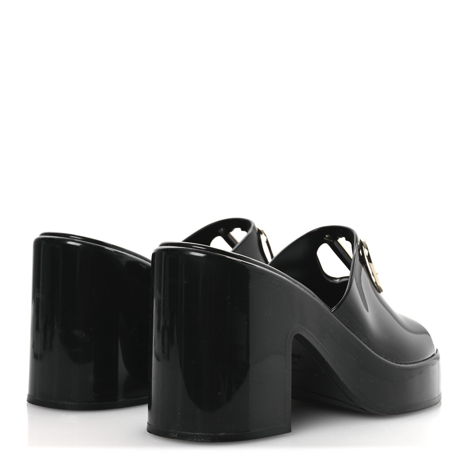 Valentino Garavani Rubber VLogo PM Platform Slide Sandals 40 Black 5 of 11