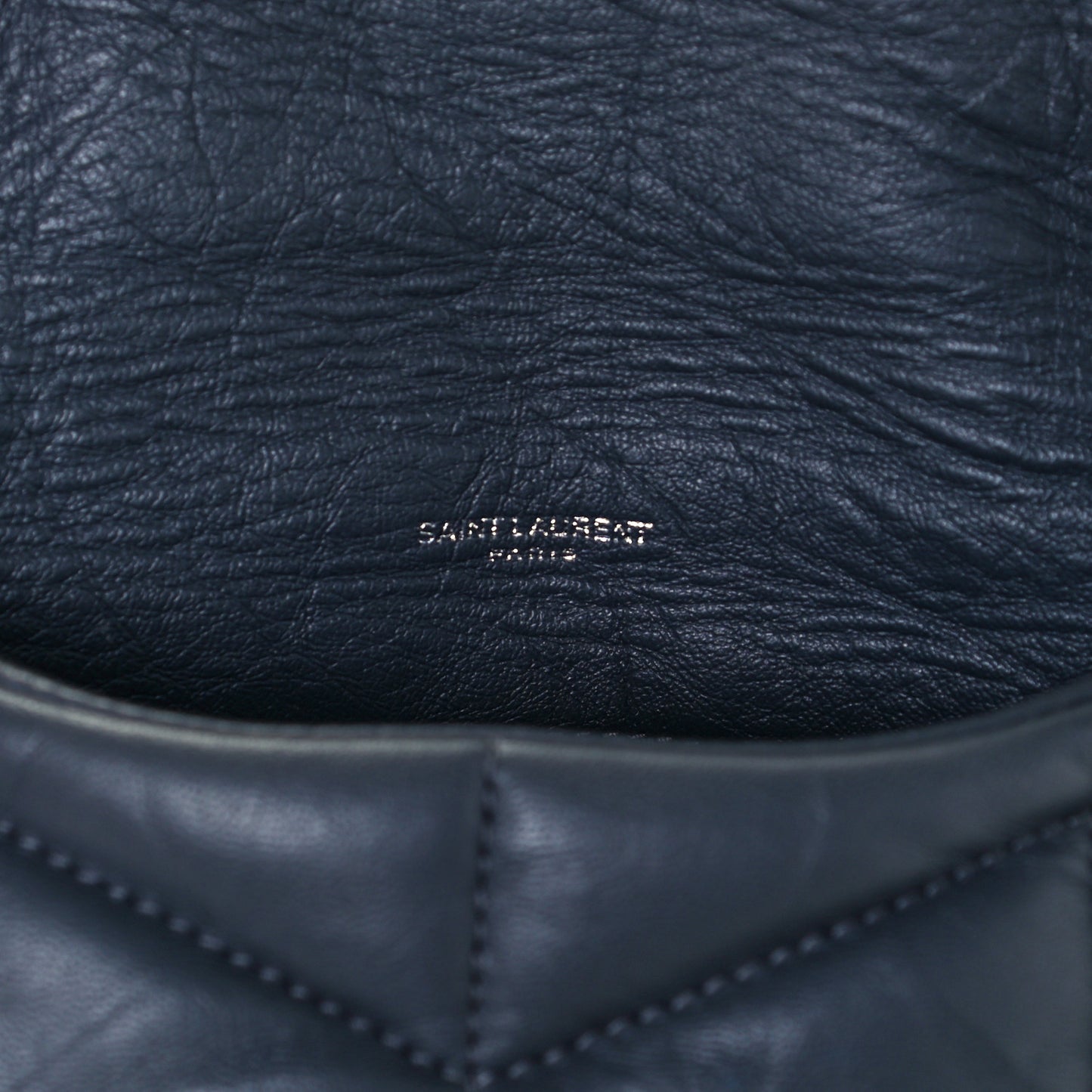 Lambskin Quilted Toy Loulou Puffer Monogram Chain Satchel Storm