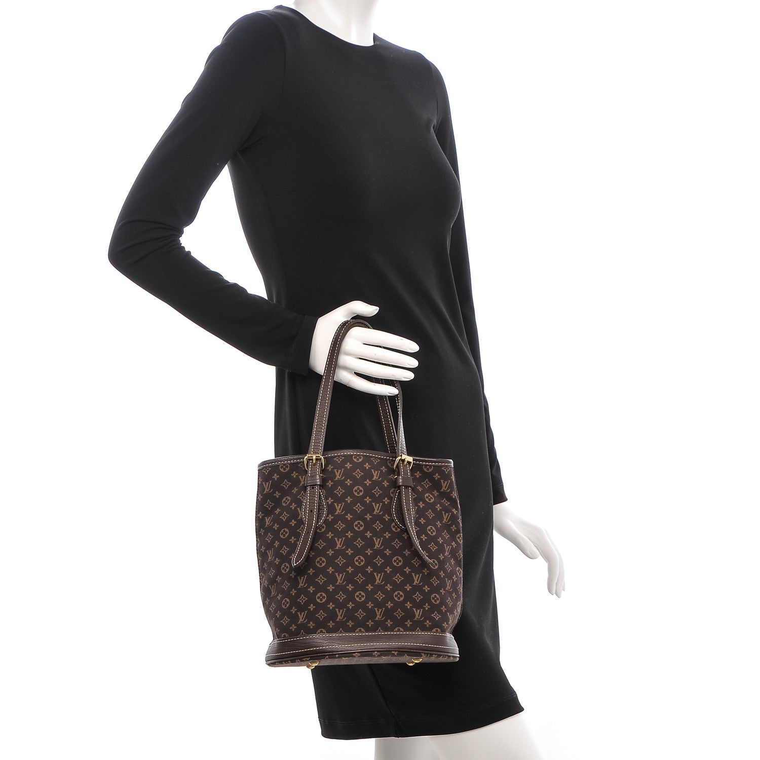 Louis Vuitton Mini Lin Monogram Bucket Bag Ebene 2 of 9