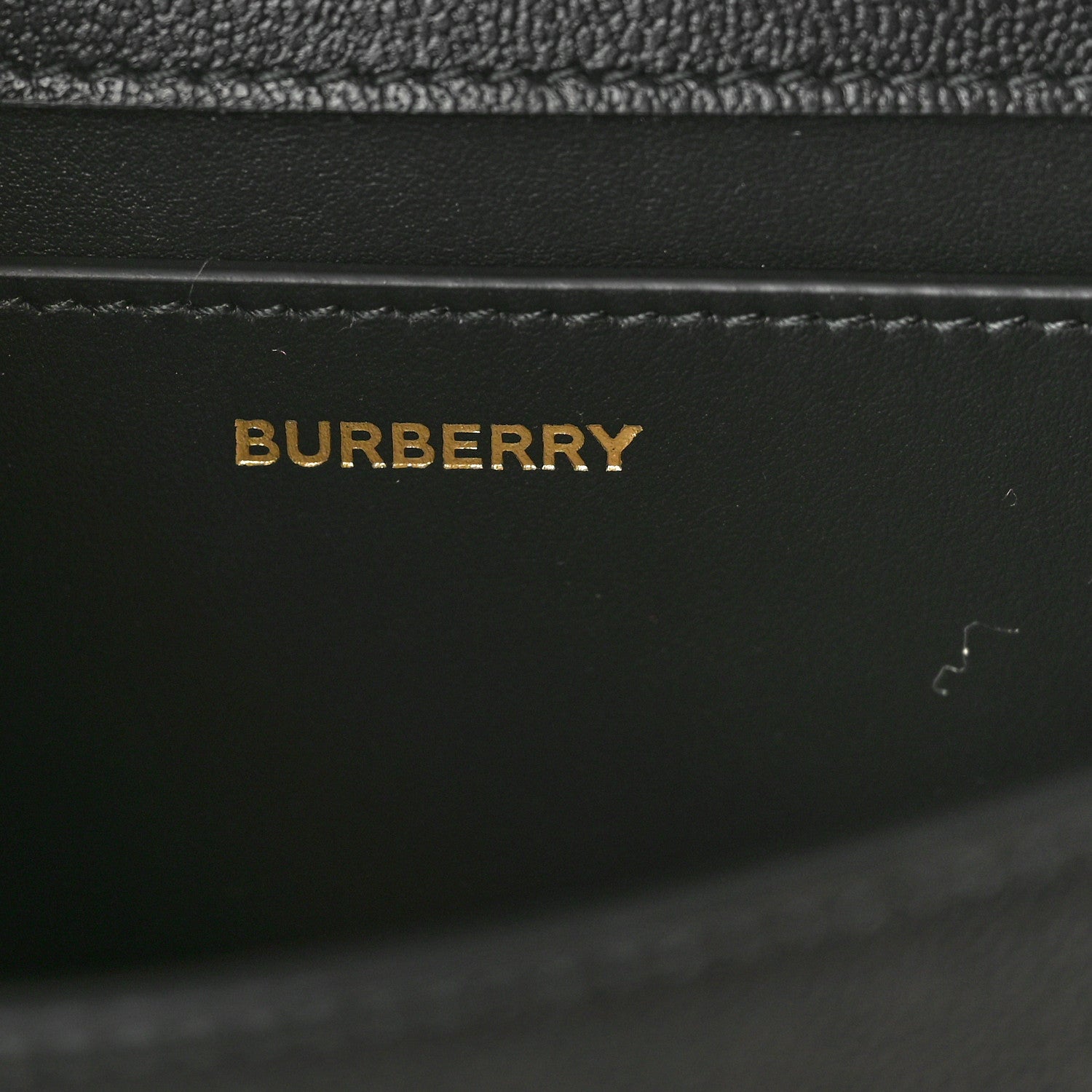 Burberry Grained Calfskin House Check Small Madison Shoulder Bag Black 6 of 9