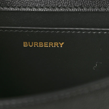 Burberry Grained Calfskin House Check Small Madison Shoulder Bag Black 6 of 9