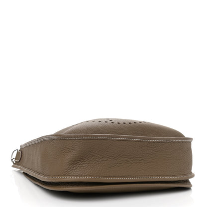 Hermes Taurillon Clemence Evelyne III PM Etoupe 4 of 12