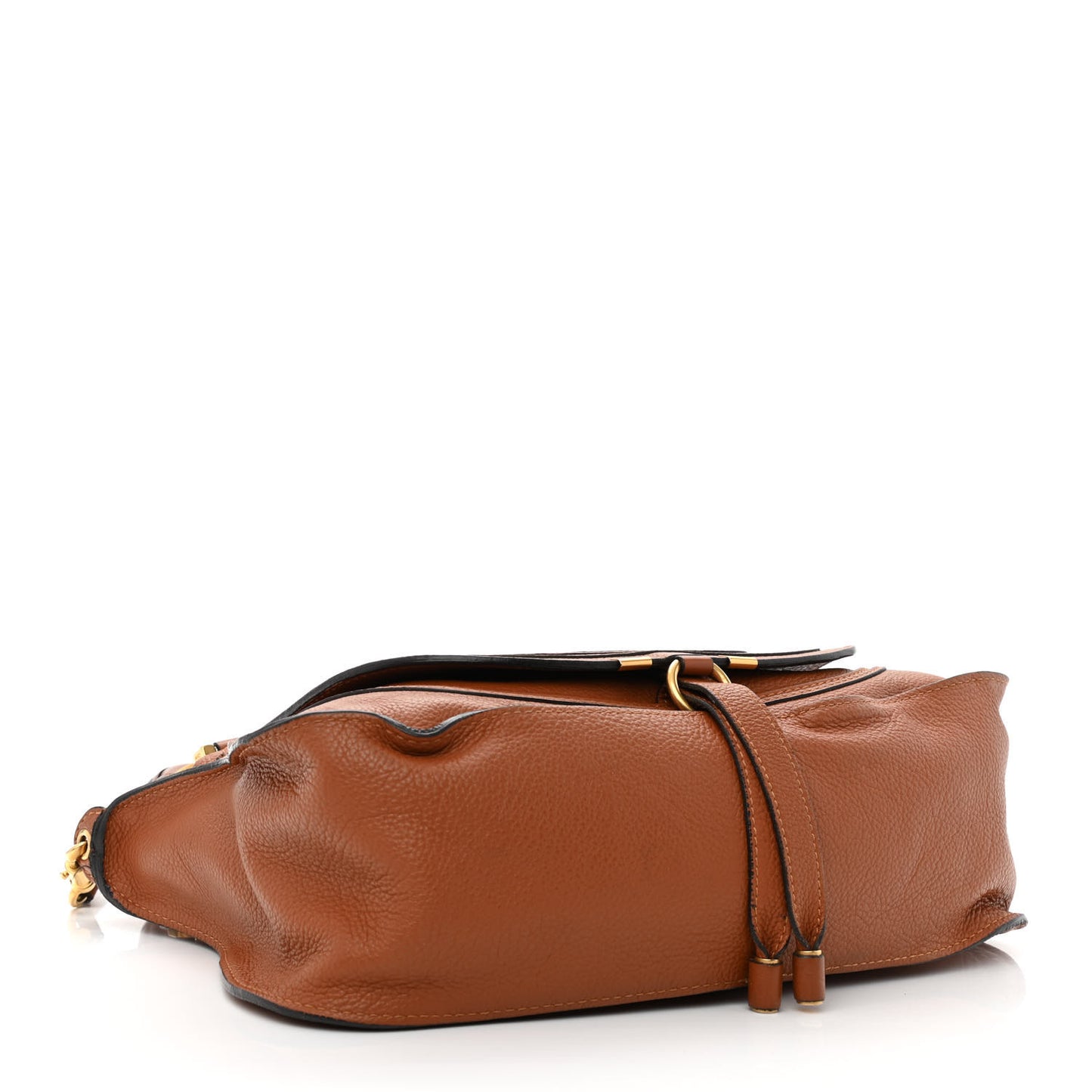 Calfskin Small Marcie Satchel Tan