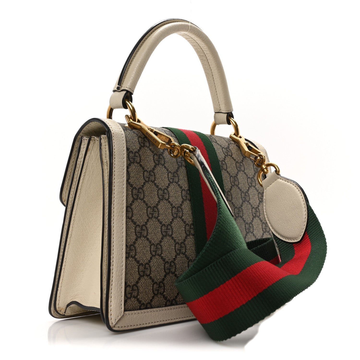 Gucci GG Supreme Monogram Small Queen Margaret Top Handle Bag White 3 of 10