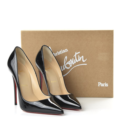 Christian Louboutin Patent So Kate 120 Pumps 37 Black 8 of 8