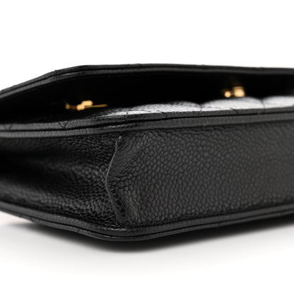 Chanel Caviar Quilted Wallet On Chain WOC Black 10 of 12
