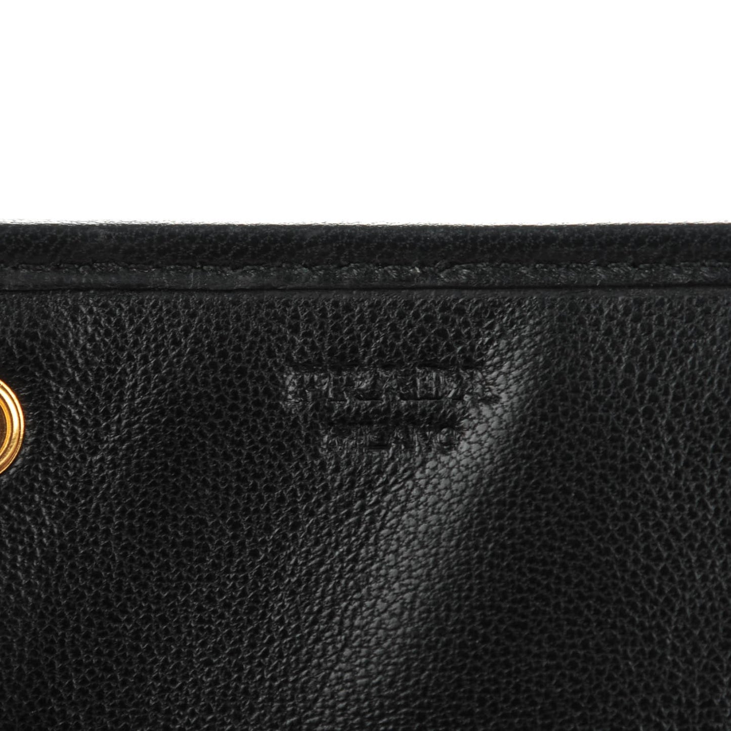 Nappa Gaufre Continental Wallet Nero Black
