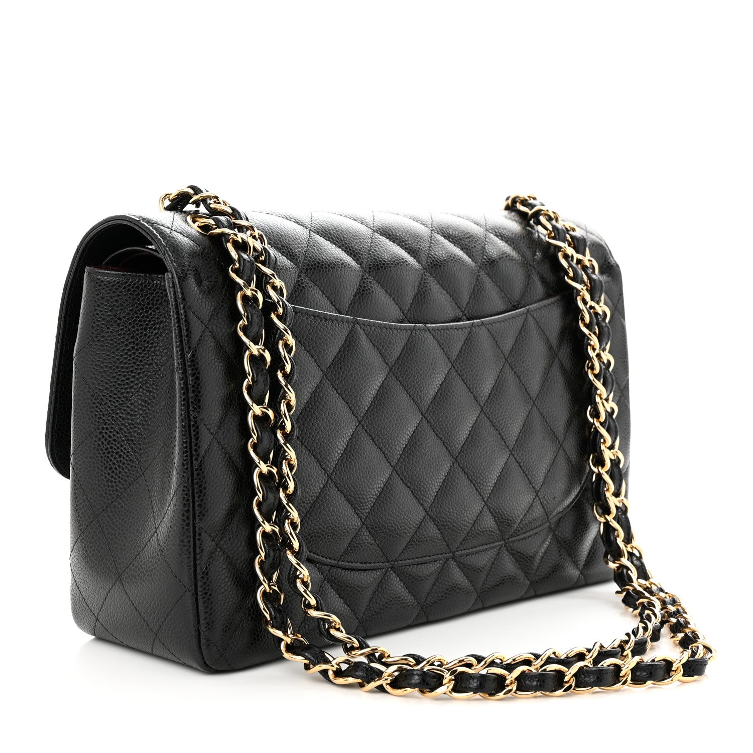 Chanel Caviar Quilted Jumbo Double Flap Black 3 of 11