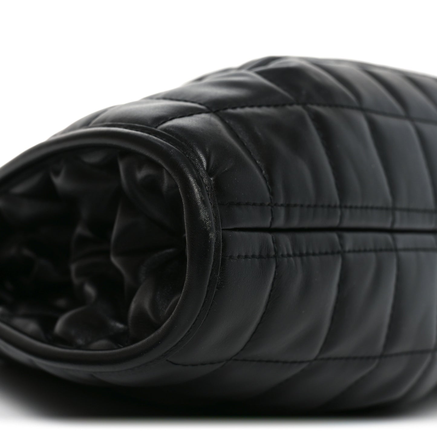 Calfskin Quilted Medium Deco Tote Bag Black