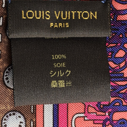 Louis Vuitton Silk Monogram Map Bandeau 5 of 6