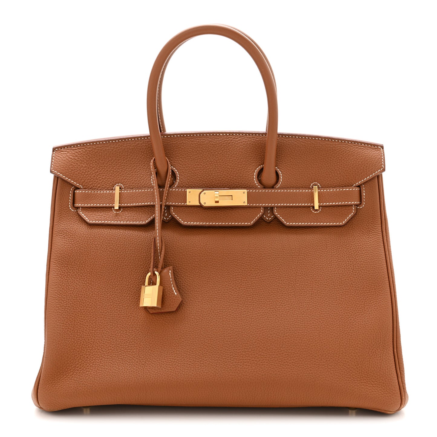 Togo Verso Birkin 35 Gold Geranium