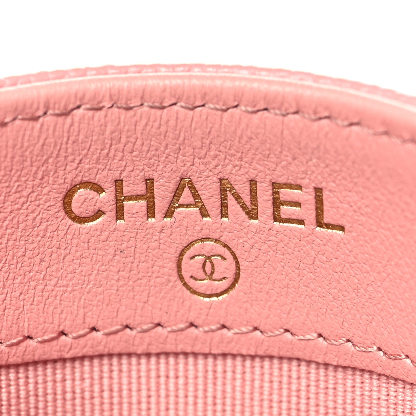 Caviar Quilted Card Holder Pink