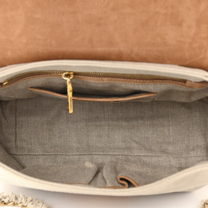 Prada Denim Pattina Sottospalla Canvas Shoulder Bag Corda 5 of 10