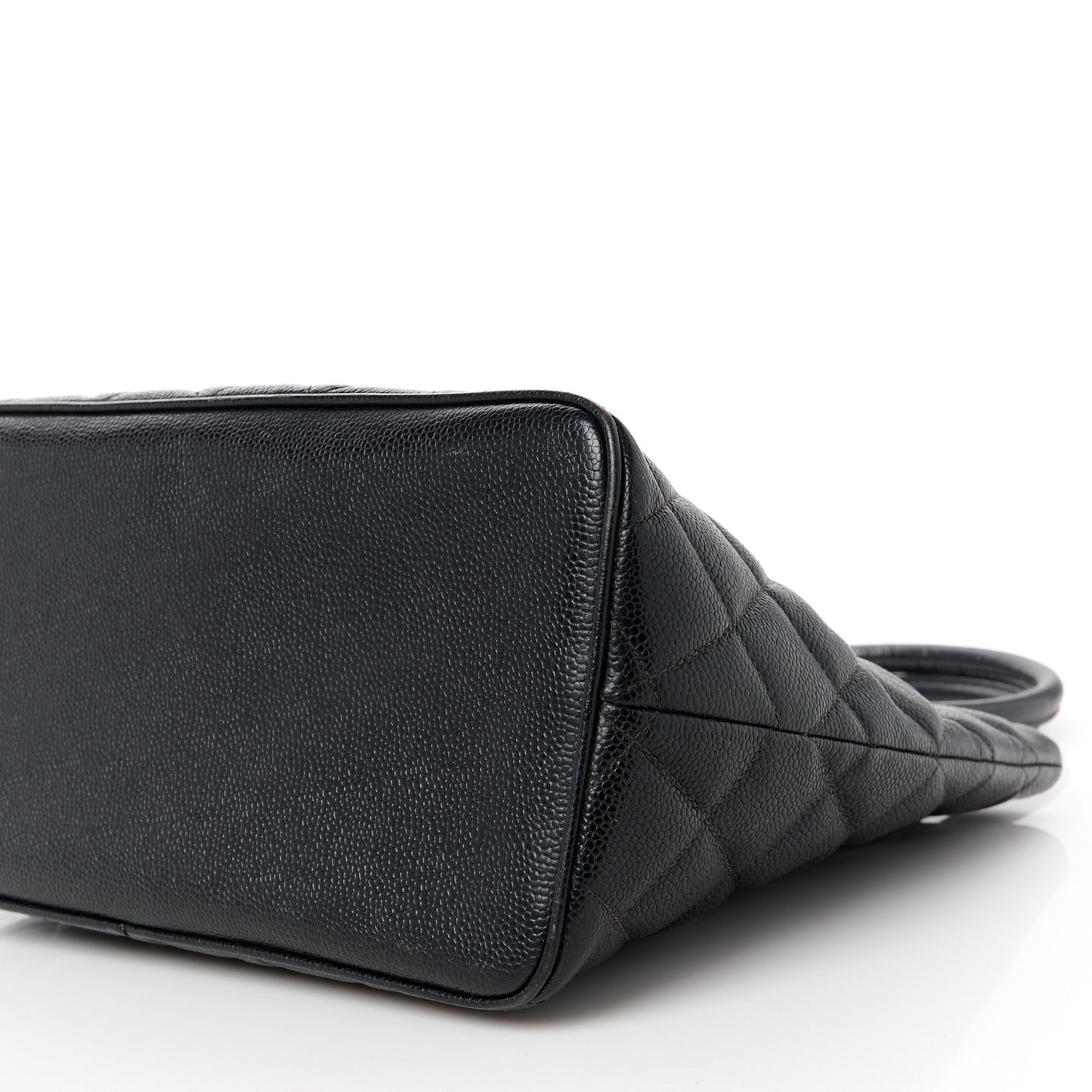 Caviar Quilted Medallion Tote Black