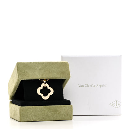 Van Cleef & Arpels 18K Yellow Gold Byzantine Alhambra Pendant Necklace 5 of 5
