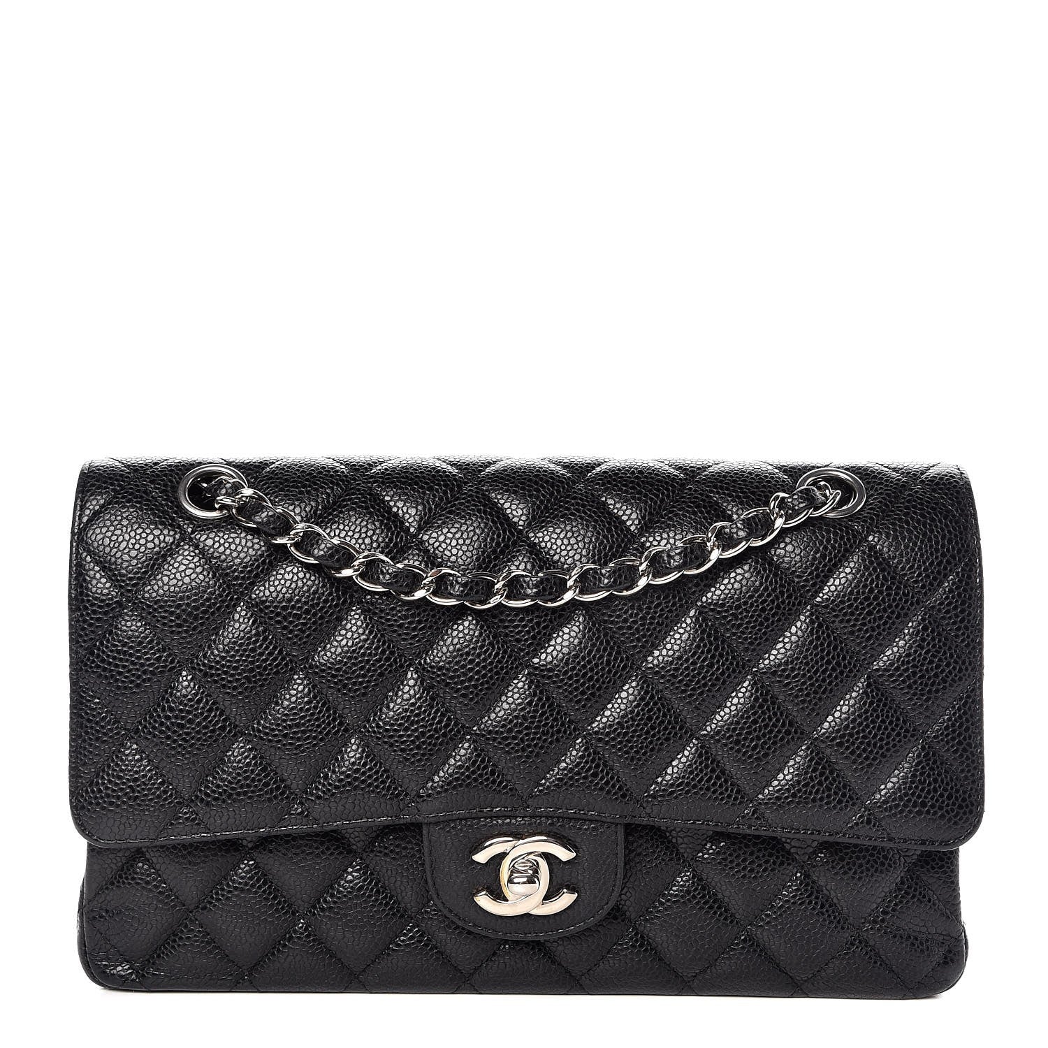 Chanel Caviar Quilted Medium Double Flap Black 1 of 9