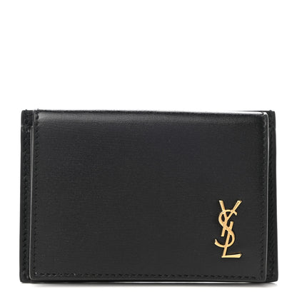 Saint Laurent Smooth Calfskin Monogram Coin Pouch Black 1 of 8