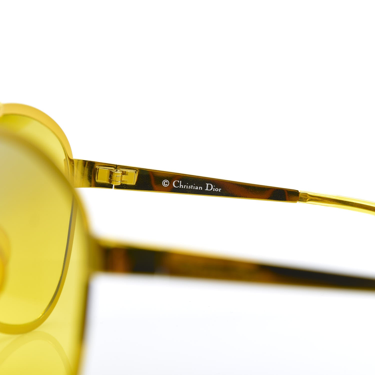 Christian Dior Rodeo Drive Aviator Sunglasses Yellow 6 of 6