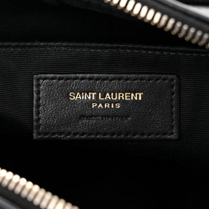 Saint Laurent Calfskin Matelasse Monogram Lou Camera Bag Black 6 of 13