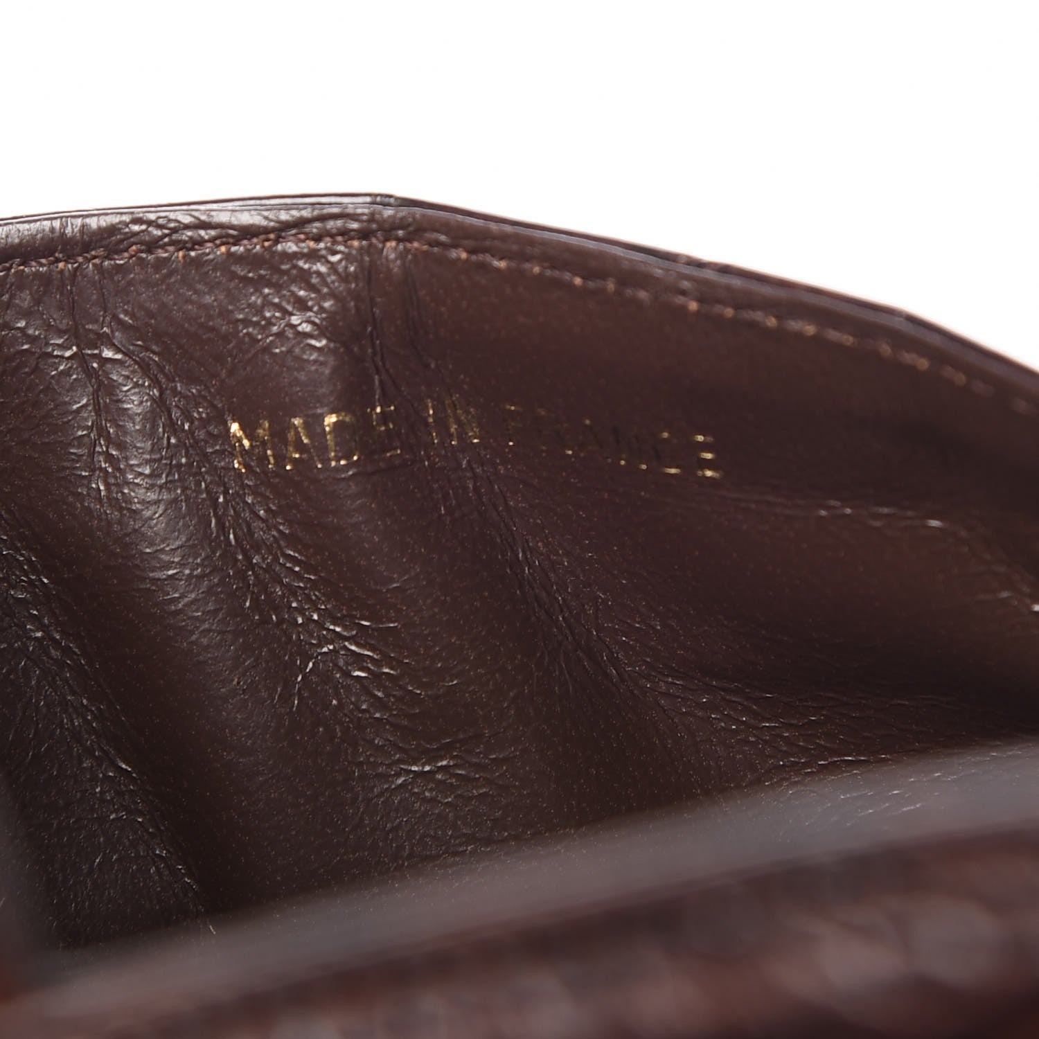 Chanel Alligator Mini Square Flap Dark Brown 7 of 8