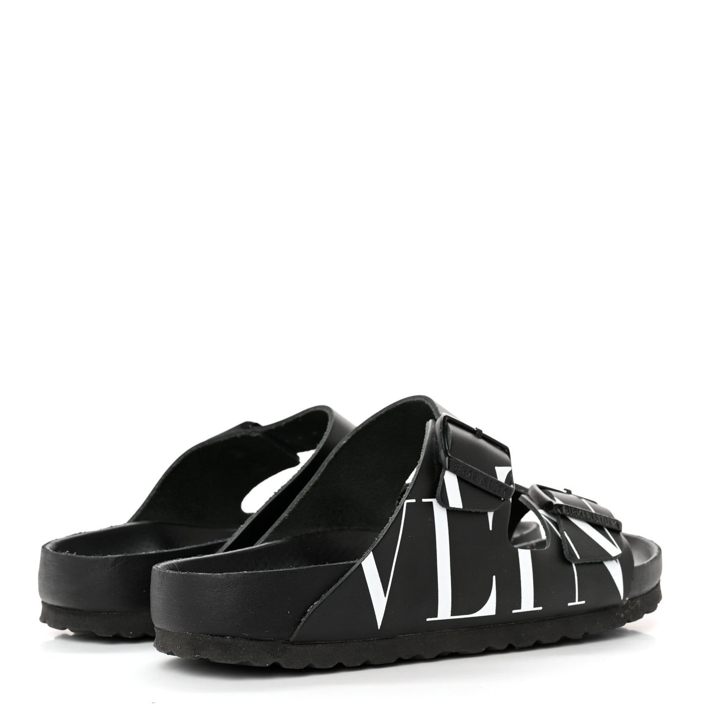 Calfskin VLTN Birkenstock Slide Sandals 39 Black