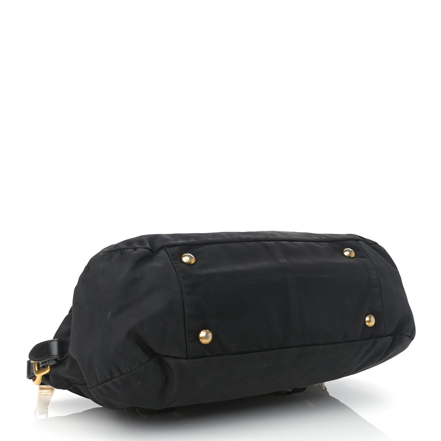 Tessuto Nylon Jacquard Logo Tote Black
