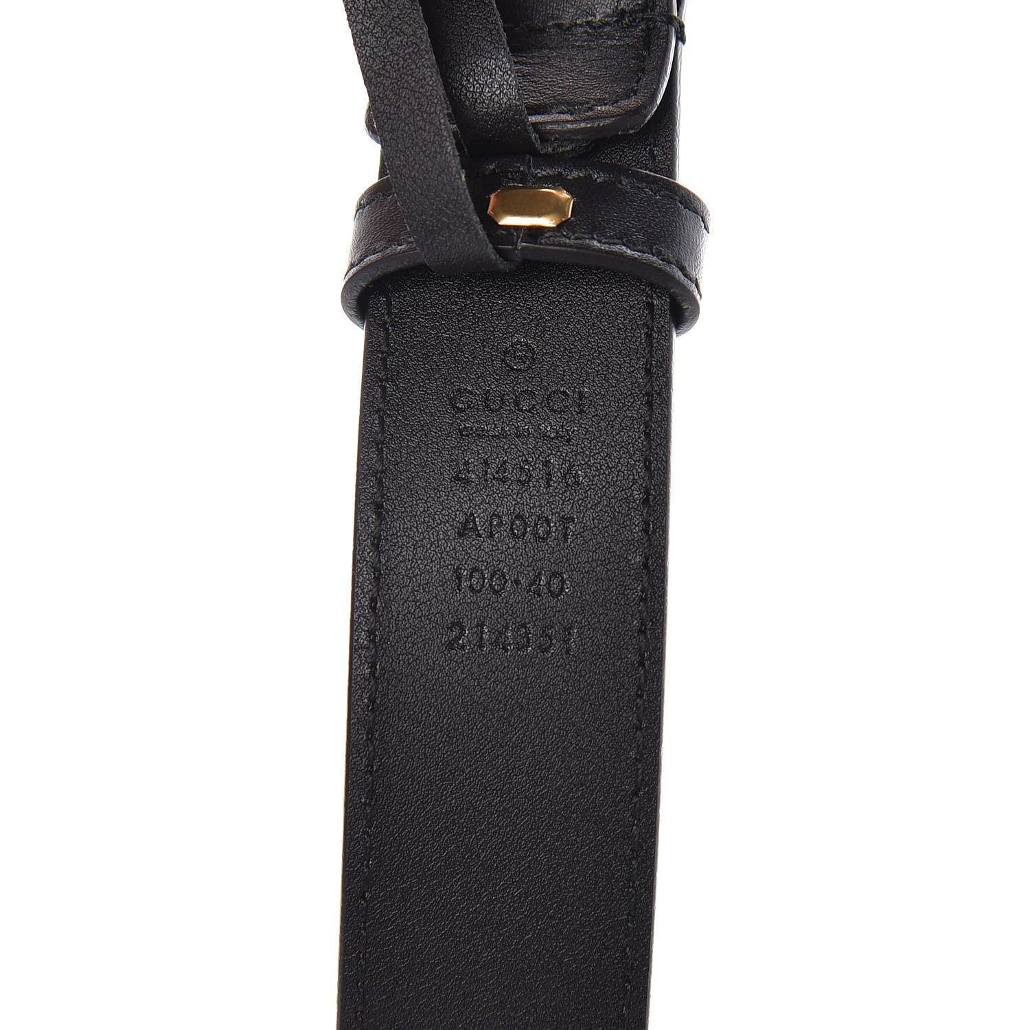 Gucci Calfskin Double G 30mm Belt 100 40 Black 4 of 7