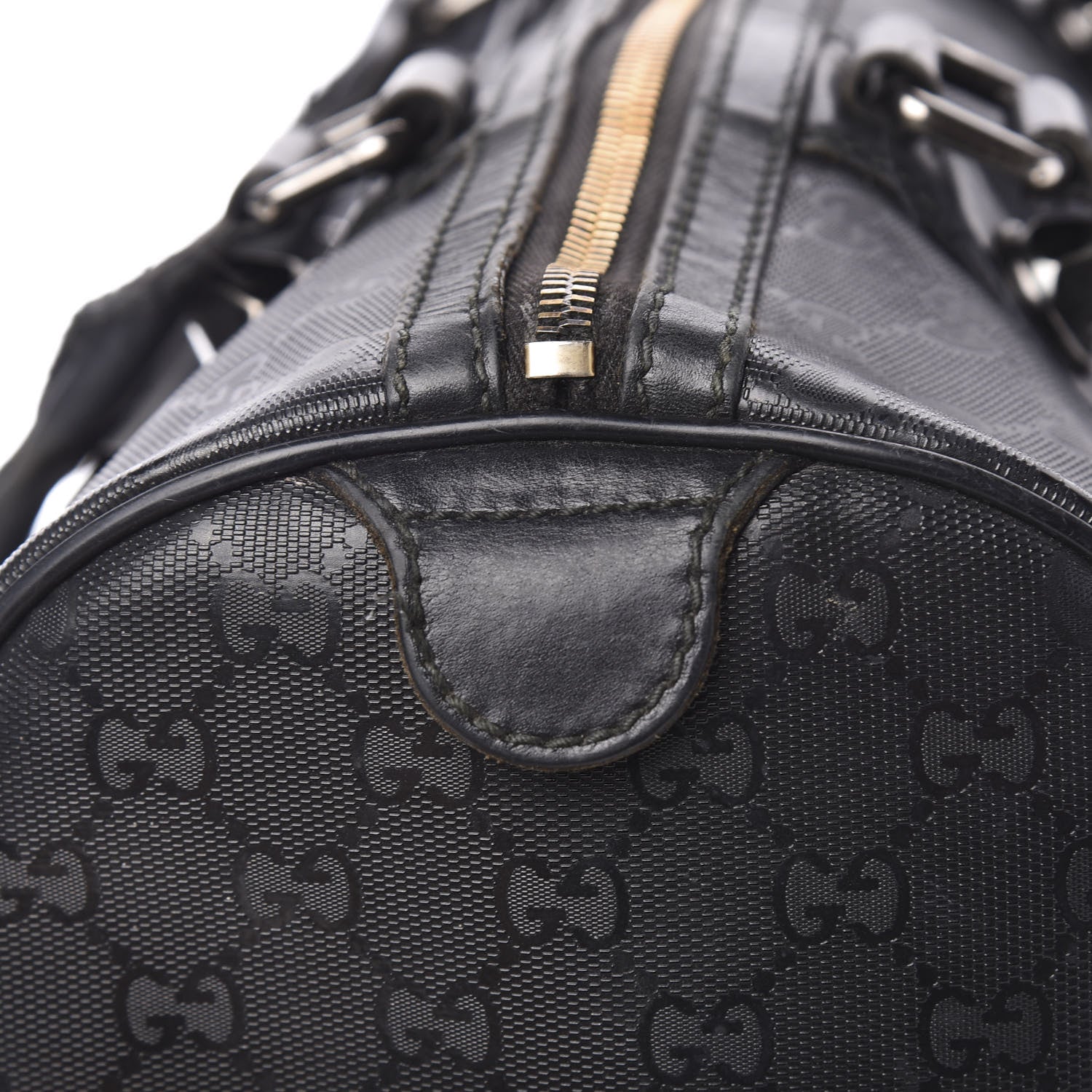 Gucci Imprime Monogram Medium Joy Stud Boston Black 9 of 14