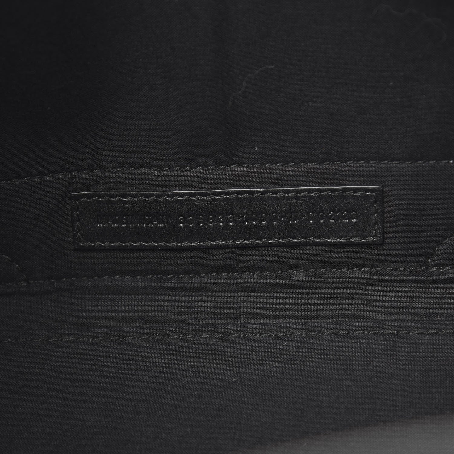 Balenciaga Cotton Canvas Calfskin S Navy Cabas Black 7 of 13