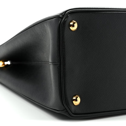 Prada Saffiano Lux Large Galleria Double Zip Tote Black 9 of 10