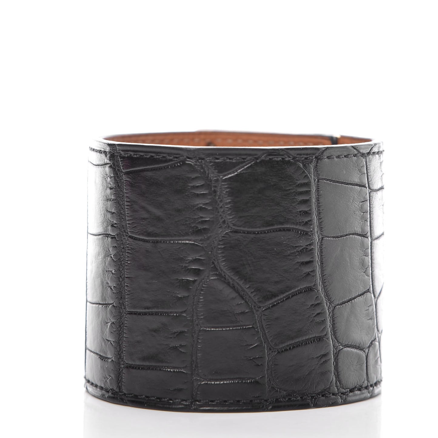 Matte Alligator Kelly Dog Extreme Bracelet S Black