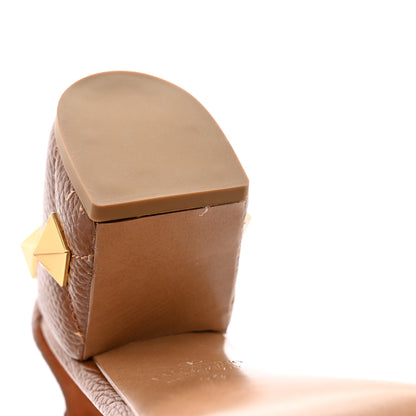 Valentino Garavani Grained Calfskin Roman Stud Ankle Strap 75mm Sandals 39 Selleria 12 of 13