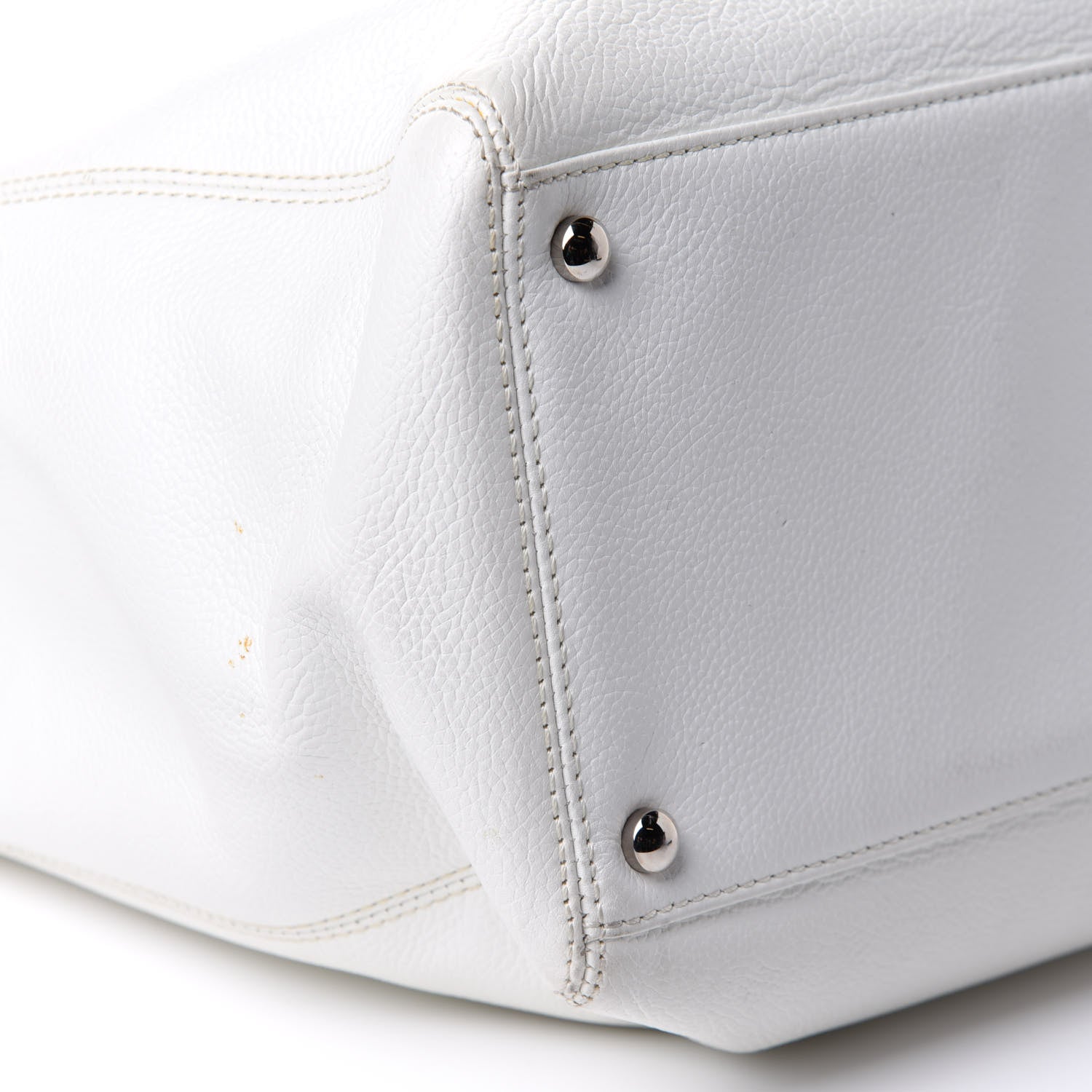 Chanel Calfskin Cerf Executive Shopper Tote White 9 of 15