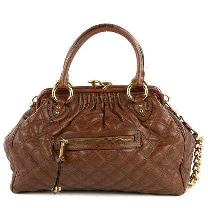 Marc Jacobs Calfskin Quilted Stam Brown 1 of 7