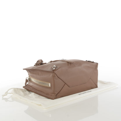 Balenciaga Calfskin Papier Mini A4 Zip Around Tote Beige Sable 4 of 8