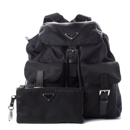 Prada Re-Nylon Saffiano Medium Backpack Black 2 of 10