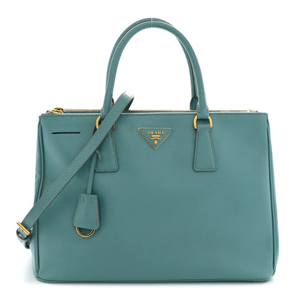 Prada Saffiano Medium Galleria Double Zip Tote Anice 1 of 16