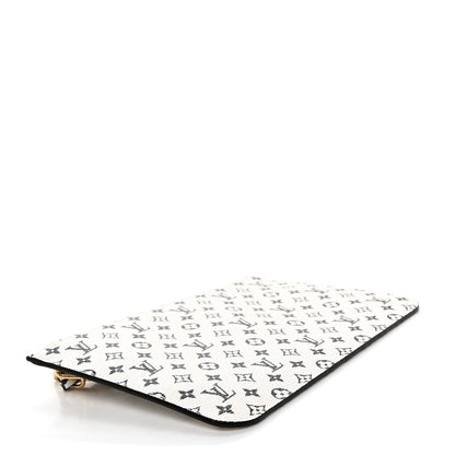 Louis Vuitton Monogram Giant Neverfull MM GM Pochette White 4 of 7