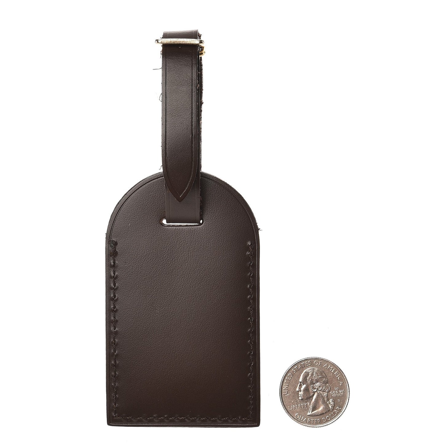 Calfskin Luggage Tag Ebene