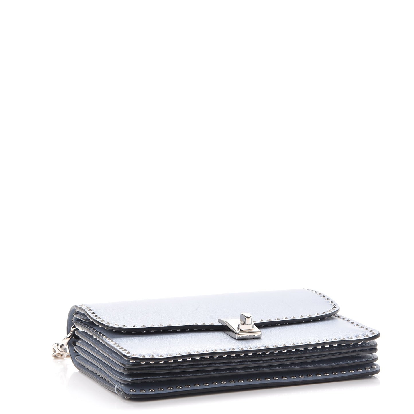 Vitello Rockstud Cabana Shoulder Bag London Stone