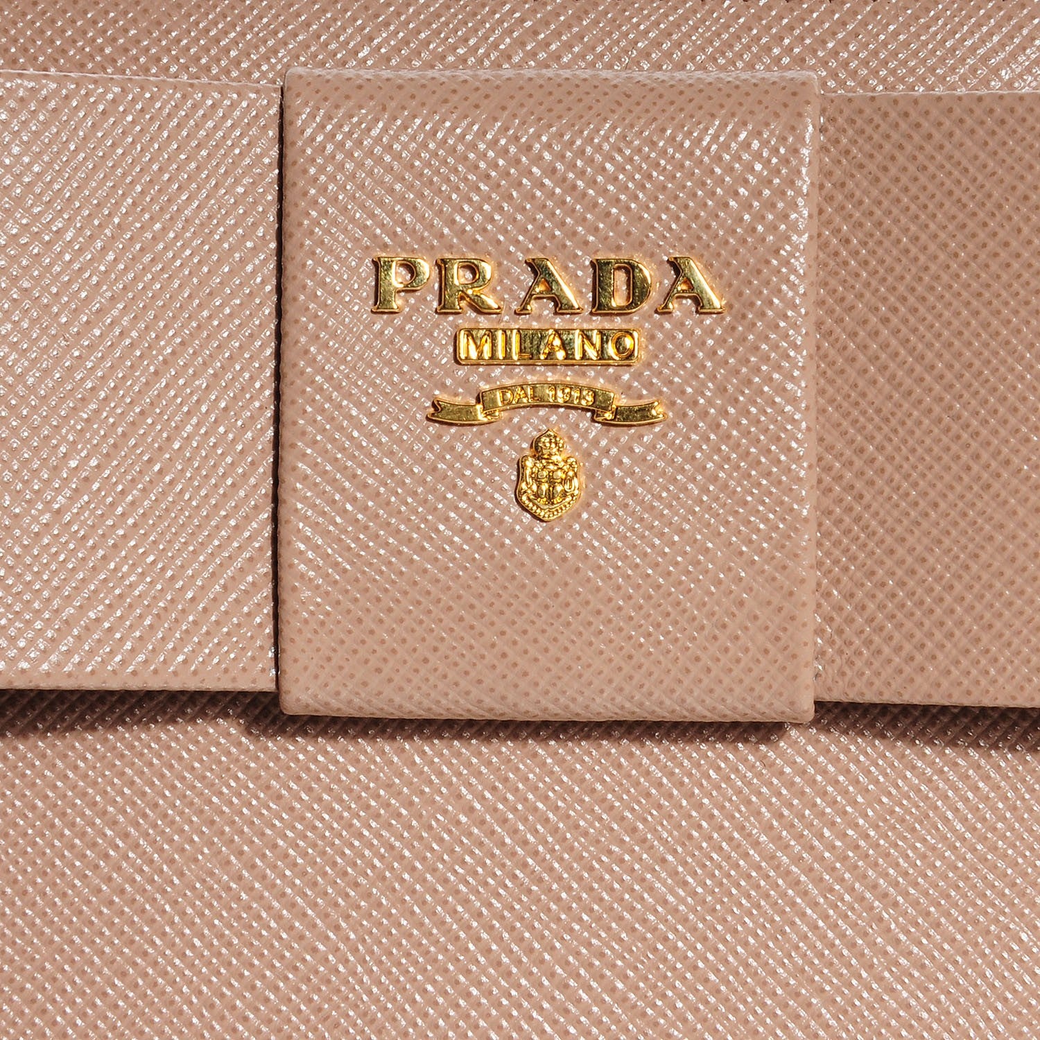Prada Saffiano Fiocco Bow Zip Around Wallet Cammeo 7 of 9
