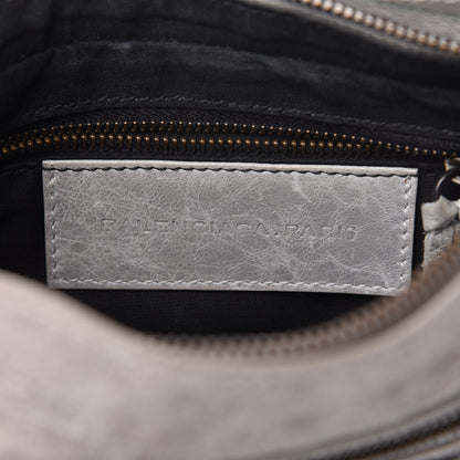 Balenciaga Agneau Classic Hardware Shoulder Bag Argent 8 of 9