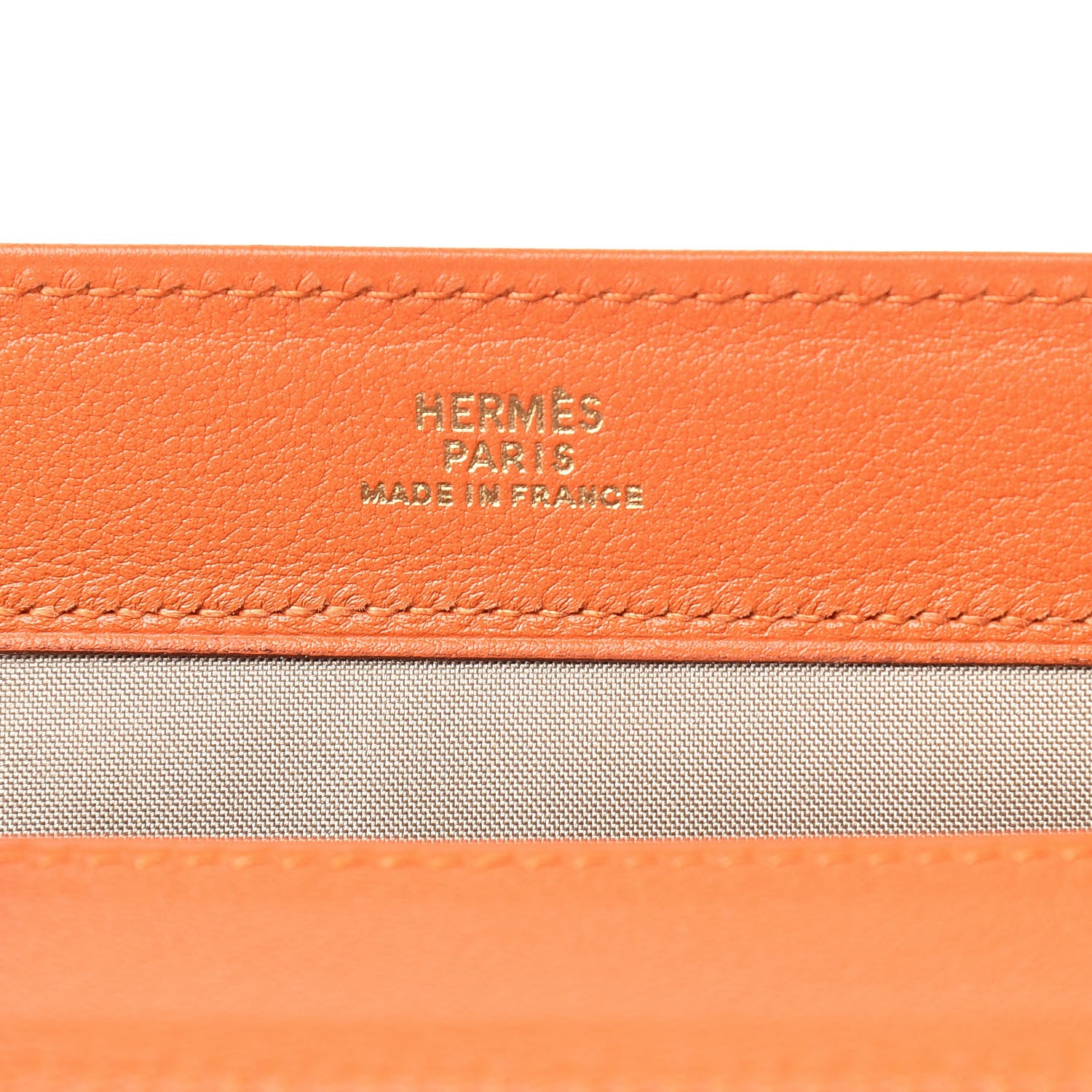 Hermes Veau Gulliver Karo PM Orange 6 of 8