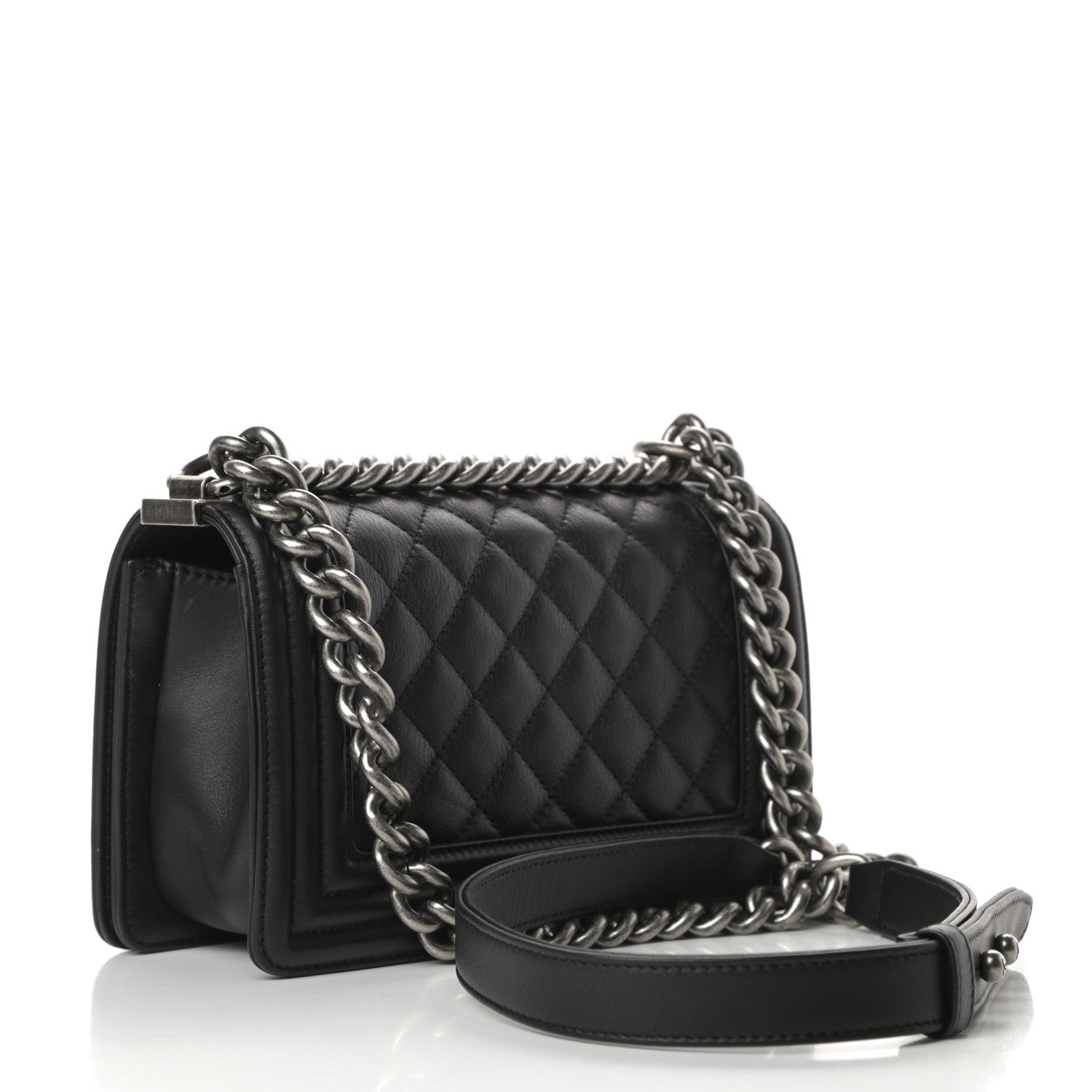 Chanel Calfskin Quilted Small Boy Flap Black 3 of 12